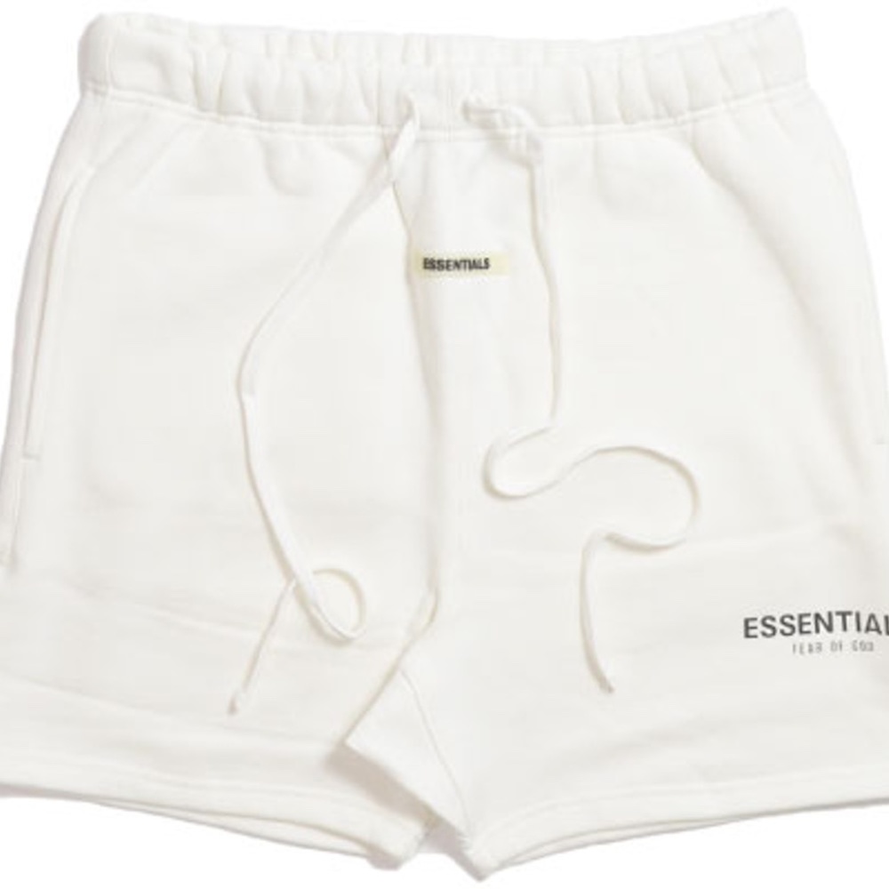 Fear of God Essentials White Shorts